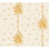 Papel Pintado A.s. Création Flores Oro Y Beige Crema Claro - As-345004 - 53 Cm X 10,0