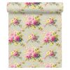 Papel Pintado A.s. Création Flores Vintage Rosa, Verde Y Amarillo - As-345084 - 53 Cm