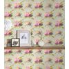 Papel Pintado A.s. Création Flores Vintage Rosa, Verde Y Amarillo - As-345084 - 53 Cm