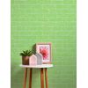 Papel Pintado A.s. Création Pared De Ladrillos Verde Limón - As-361001 - 53 Cm X 10,0