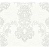 Papel Pintado A.s. Création Barroco Blanco Y Gris Claro - As-361662 - 53 Cm X 10,05 M