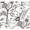 Papel Pintado A.s. Création Flores Tropicales Blanco Y Negro - As-362051 - 53 Cm X 10