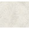 Papel Pintado A.s. Création Hojas De Palmera Beige Crema - As-374114 - 53 Cm X 10,05