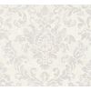 Papel Pintado A.s. Création Barroco Blanquecino Y Gris - As-374134 - 53 Cm X 10,05 M