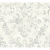 Papel Pintado A.s. Création Barroco Blanco Y Plata - As-374135 - 53 Cm X 10,05 M