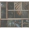 Papel Pintado Livingwalls Hojas De Palmera Verde, Beige Y Azul - As-377402 - 53 Cm X