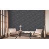 Papel Pintado Livingwalls Diseño Oriental Gris Carbón - As-378673 - 53 Cm X 10,05 M