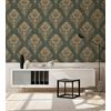 Papel Pintado Livingwalls Barroco Verde Oscuro Y Oro - As-379012 - 53 Cm X 10,05 M