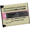 Batería Para Casio Exilim Ex-z2, 3,7v, 620mah/2,3wh, Li-ion, Recargable