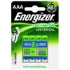 Energizer Pila Recargable Universal Micro Aaa Ready To Use Blister 4uds., 1,2v, 500mah, Nimh