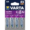 Varta Ultra Lithium Aa Mignon Pila Blister 4uds., 1,5v, Lithium