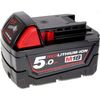 Batería Para Atornillador De Impacto Portátil Milwaukee M18 Chiwf12/0 Original, 18v, 5000mah/90wh, Li-ion, Recargable