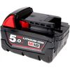 Batería Para Amoladora Angular Milwaukee M18 Cag125x Original, 18v, 5000mah/90wh, Li-ion, Recargable