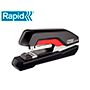 Grapadora Rapid S27 Fullstrip Plastico Capacidad De Grapado 30 Hojas Usa Grapas 24/6 Y 26/6 Color Negro/rojo