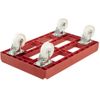 Plataforma Con Ruedas Plástico Keeeper Rolf 61 X 41 X 19 Cm 300kg Rojo