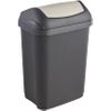 Keeeper Cubo De Basura Con Tapa Basculante, 10 L Gris Grafito, Gama Swantje