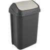 Keeeper Cubo De Basura Con Tapa Basculante, 25 L Gris Grafito, Gama Swantje