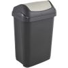 Keeeper Cubo De Basura Con Tapa Basculante, 25 L Gris Grafito, Gama Swantje