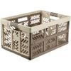 Caja Plegable Robusca Con Asas Plástico Keeeper Lea 54 X 37 X 28cm 45l