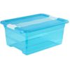 Cubo De Almacenaje Con Tapa Plástico Keeeper Cornelia 12l Azul