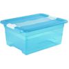 Cubo De Almacenaje Con Tapa Plástico Keeeper Cornelia 12l Azul