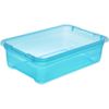 Cubo De Almacenaje Con Tapa Plástico Keeeper Cornelia 28l Azul