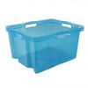 Caja Almacenaje Con Asas Plástico Keeeper Franz 43x35x23 Cm 24l Azul