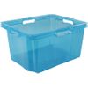 Caja Almacenaje Con Asas Plástico Keeeper Franz 43x35x23 Cm 24l Azul