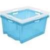 Caja Almacenaje Con Asas Plástico Keeeper Franz 52x43x26 Cm 44l Azul