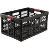 Robusta Caja Plegable Con Asas Suaves, 54 X 37 X 28 Cm, 45 L, Ben, Gris Grafito