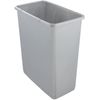 Cubo De Basura Con Tapa Abatible Plástico Keeeper Magne 25l Gris.