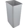 Cubo De La Basura Premium Con Tapa Abatible, Tacto Suave, 45 L, Magne, Plateado