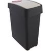 Cubo De La Basura Premium Con Tapa Abatible, Tacto Suave, 25 L, Magne, Gris Grafito