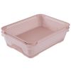 Cesta Antideslizante Keeeper Jonas Din A5 26,5x20x7cm Transparente/rosa