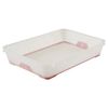 Cesta Antideslizante Keeeper Jonas Din A4 36x26,5x7 Cm Transparente/rosa