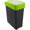 Cubo De Basura Con Tapa Abatible Plástico Keeeper Magne 25l Verde