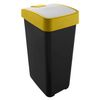 Cubo De La Basura Premium Con Tapa Abatible, Tacto Suave, 45 L, Magne, Amarillo