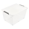 Caja De Almacenamiento Clipbox Lars, 145 L, 76 X 57 X 42, Con Ruedas