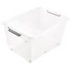 Caja De Almacenamiento Clipbox Lars, 145 L, 76 X 57 X 42, Con Ruedas