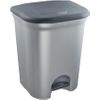 Cubo De Basura Con 2 Compartimentos, 2x 11 L, Torge, Plateado