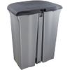 Cubo De Basura Con 2 Compartimientos Plástico Keeeper Torge 2x11l Gris