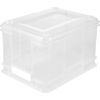 Caja Almacenaje Robusca Plástico Keeeper Bruno 35x27x22cm 20l Transp.