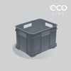 Caja De Almacenaje Eurobox M, Plástico Eco (pp), 35 X 27 X 22 Cm, 16 L, Gris
