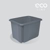 Caja Almacenaje Eco Apilable Plástico Keeeper Emil 44,5x34,5x27cm Gris