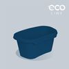 Cesta Para Colada Plástico Eco Keeeper Tilda 57,5x38x26,5 Cm 30,5l Azul