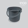Cubo Polivalente Eco Con Escala Medidora Plástico Keeeper Mika 5l Gris