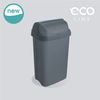 Cubo De Basura Con Tapa Deslizante Plástico Eco Keeeper Rasmus 25l Gris