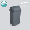 Cubo De Basura Eco Con Tapa Deslizante, 25 L, Rasmus, Gris