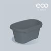 Cesta Para Colada Plástico Eco Keeeper Tilda 57,5x38x26,5 Cm 30,5l Gris