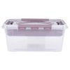 Caja Con Tapa Y Asa, Con Bandeja Organizadora Keeeper 29x19x12,4 Cm Gris